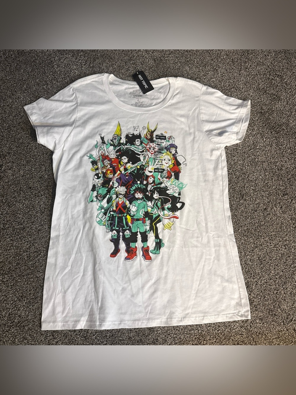 NWT My Hero Academia Tee T-Shirt Class 1-A Super Group Image Hot Topic XXL